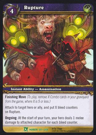 World of Warcraft TCG | Rupture - Fields of Honor 59/208 | The Nerd Merchant