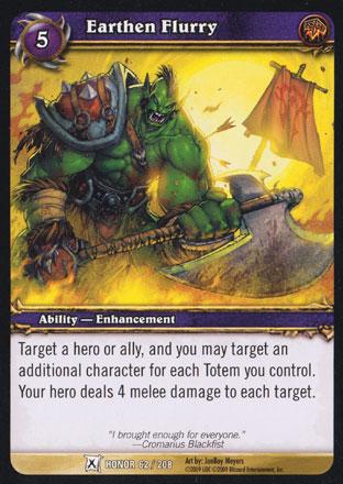 World of Warcraft TCG | Earthen Flurry - Fields of Honor 62/208 | The Nerd Merchant