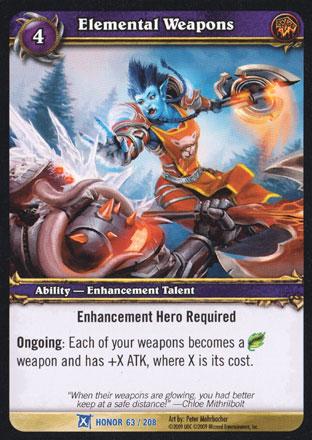 World of Warcraft TCG | Elemental Weapons - Fields of Honor 63/208 | The Nerd Merchant