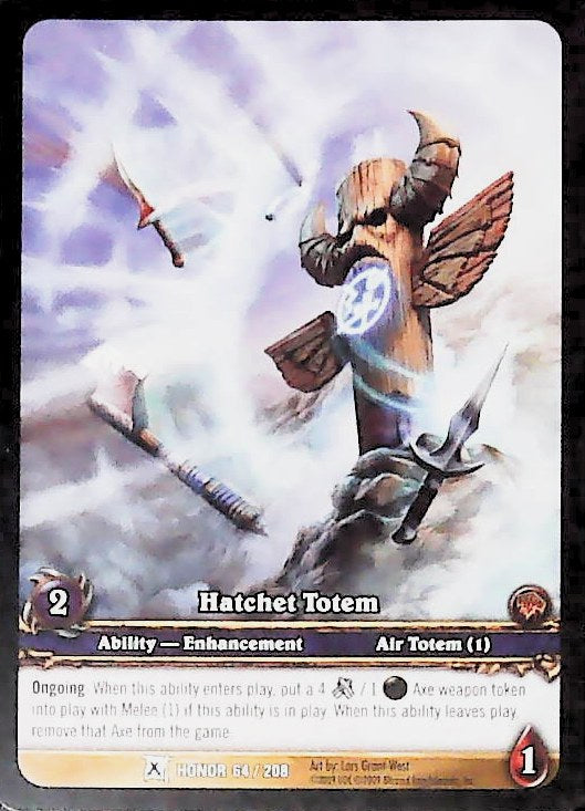 World of Warcraft TCG | Hatchet Totem (Extended Art) - Fields of Honor 64/208 | The Nerd Merchant