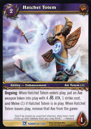 World of Warcraft TCG | Hatchet Totem - Fields of Honor 64/208 | The Nerd Merchant
