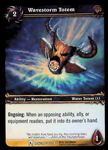 World of Warcraft TCG | Wavestorm Totem (Foil) - Fields of Honor 66/208 | The Nerd Merchant