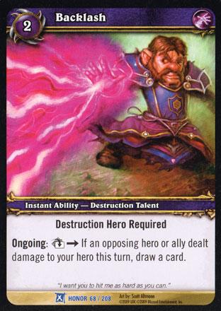 World of Warcraft TCG | Backlash - Fields of Honor 68/208 | The Nerd Merchant