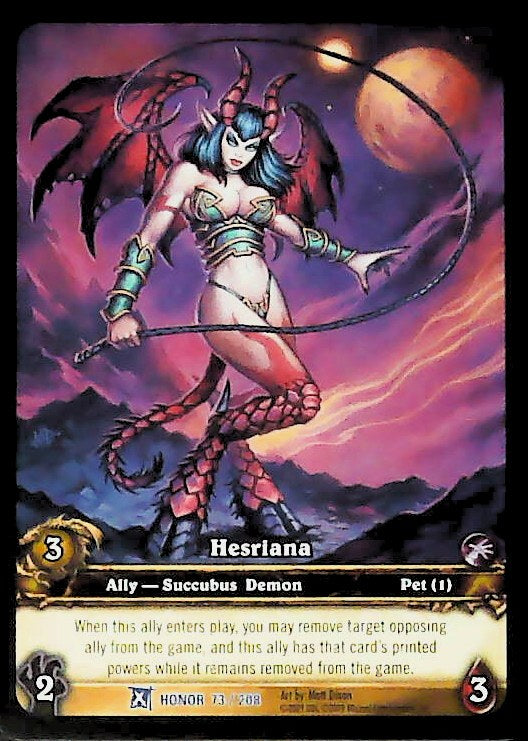 World of Warcraft TCG | Hesriana (Extended Art) - Fields of Honor 73/208 | The Nerd Merchant