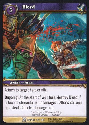 World of Warcraft TCG | Bleed - Fields of Honor 75/208 | The Nerd Merchant