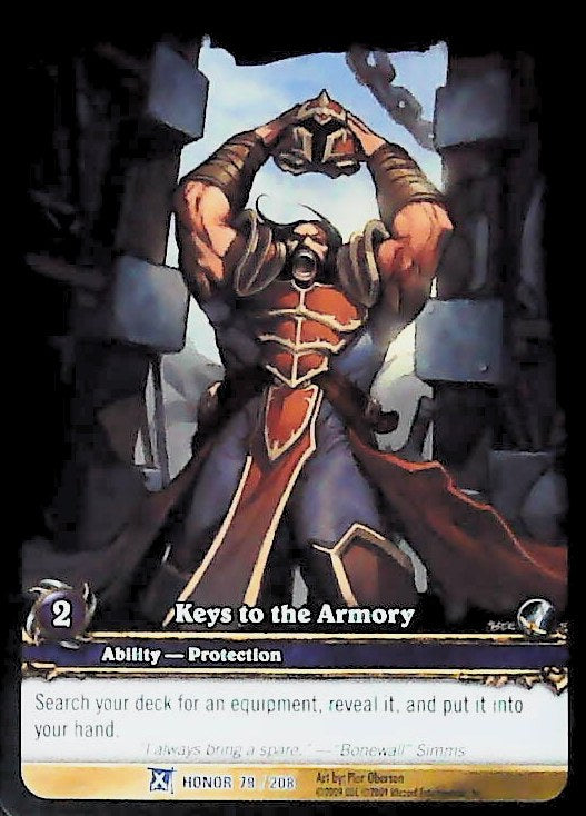 World of Warcraft TCG | Keys To The Armory (Extended Art) - Fields of Honor 78/208 | The Nerd Merchant