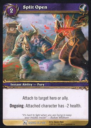 World of Warcraft TCG | Split Open - Fields of Honor 81/208 | The Nerd Merchant