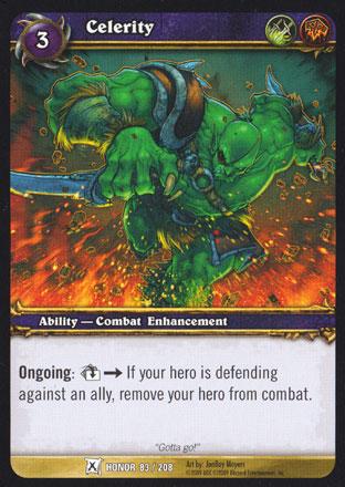 World of Warcraft TCG | Celerity - Fields of Honor 83/208 | The Nerd Merchant
