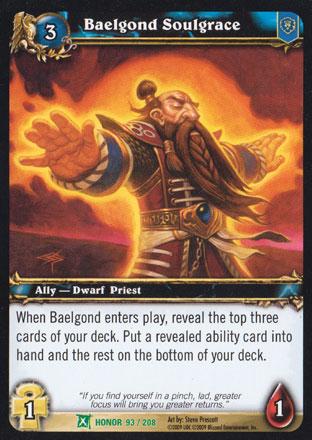 World of Warcraft TCG | Baelgond Soulgrace - Fields of Honor 93/208 | The Nerd Merchant