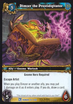 World of Warcraft TCG | Dimzer the Prestidigitator - Fields of Honor 97/208 | The Nerd Merchant