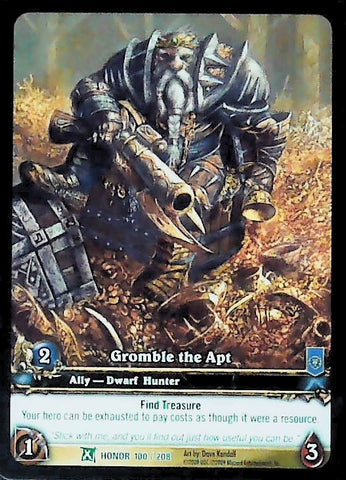 World of Warcraft TCG | Gromble the Apt (Extended Art Foil) - Fields of Honor 100/208 | The Nerd Merchant