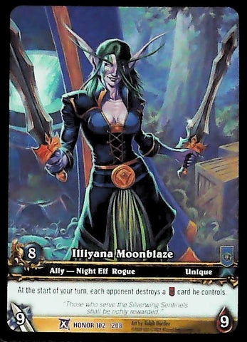 World of Warcraft TCG | Illiyana Moonblaze (Extended Art) - Fields of Honor 102/208 | The Nerd Merchant