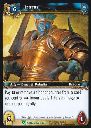 World of Warcraft TCG | Iravar - Fields of Honor 103/208 | The Nerd Merchant