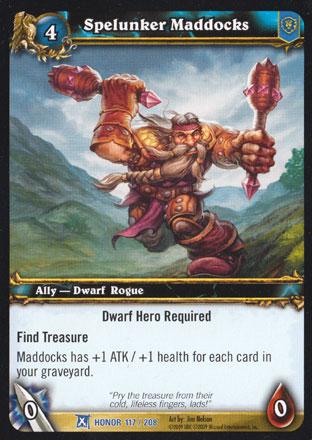 World of Warcraft TCG | Spelunker Maddocks - Fields of Honor 117/208 | The Nerd Merchant