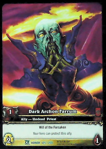 World of Warcraft TCG | Dark Archon Farrum (Extended Art) - Fields of Honor 125/208 | The Nerd Merchant