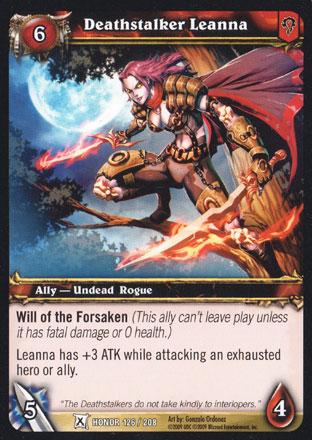 World of Warcraft TCG | Deathstalker Leanna - Fields of Honor 126/208 | The Nerd Merchant