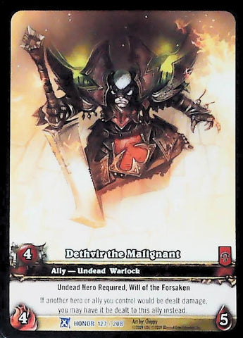 World of Warcraft TCG | Dethvir The Malignant (Extended Art) - Fields of Honor 127/208 | The Nerd Merchant