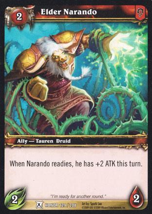 World of Warcraft TCG | Elder Narando - Fields of Honor 129/208 | The Nerd Merchant