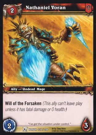 World of Warcraft TCG | Nathaniel Voran - Fields of Honor 137/208 | The Nerd Merchant