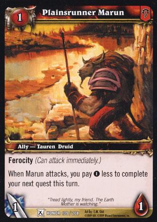 World of Warcraft TCG | Plainsrunner Marun - Fields of Honor 139/208 | The Nerd Merchant