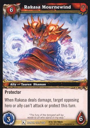 World of Warcraft TCG | Rakasa Mournewind - Fields of Honor 141/208 | The Nerd Merchant