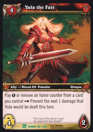 World of Warcraft TCG | Yula the Fair - Fields of Honor 148/208 | The Nerd Merchant