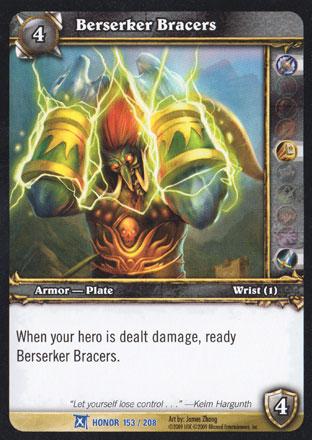 World of Warcraft TCG | Berserker Bracers - Fields of Honor 153/208 | The Nerd Merchant