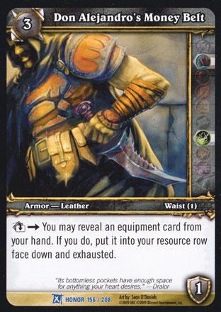 World of Warcraft TCG | Don Alejandro's Money Belt - Fields of Honor 156/208 | The Nerd Merchant