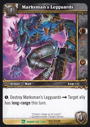 World of Warcraft TCG | Marksman's Legguards - Fields of Honor 160/208 | The Nerd Merchant