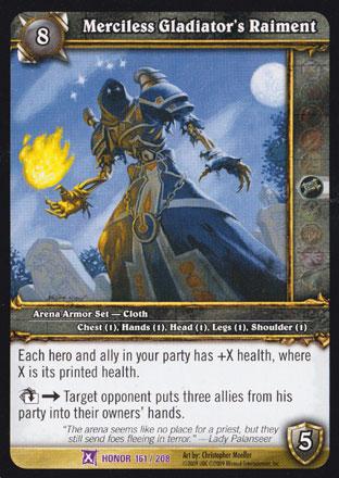 World of Warcraft TCG | Merciless Gladiator's Raiment - Fields of Honor 161/208 | The Nerd Merchant