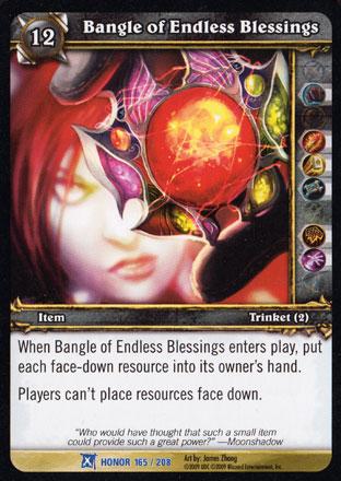 World of Warcraft TCG | Bangle of Endless Blessings - Fields of Honor 165/208 | The Nerd Merchant