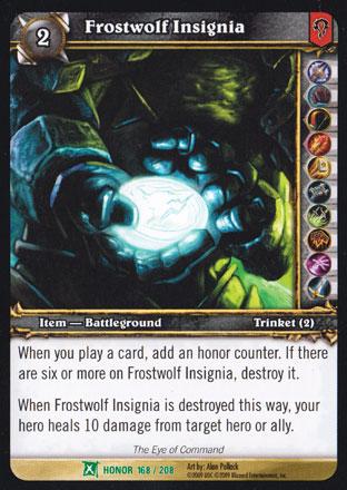 World of Warcraft TCG | Frostwolf Insignia - Fields of Honor 168/208 | The Nerd Merchant
