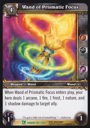 World of Warcraft TCG | Wand of Prismatic Focus - Fields of Honor 181/208 | The Nerd Merchant