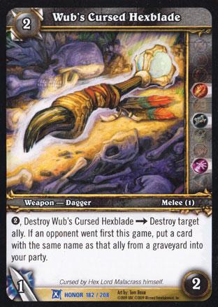 World of Warcraft TCG | Wub's Cursed Hexblade - Fields of Honor 182/208 | The Nerd Merchant