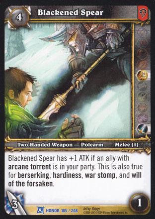 World of Warcraft TCG | Blackened Spear - Fields of Honor 185/208 | The Nerd Merchant