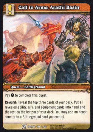World of Warcraft TCG | Call to Arms; Arathi Basin - Fields of Honor 188/208 | The Nerd Merchant
