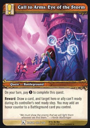 World of Warcraft TCG | Call to Arms; Eye of the Storm - Fields of Honor 189/208 | The Nerd Merchant