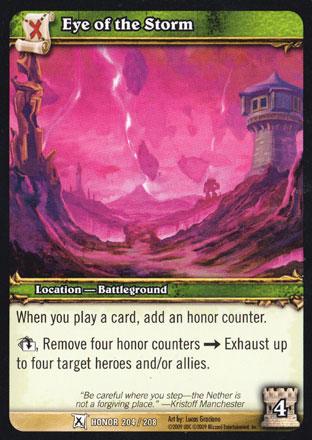 World of Warcraft TCG | Eye of the Storm (Foil) - Fields of Honor 204/208 | The Nerd Merchant