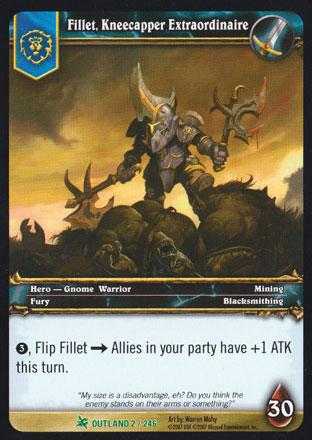 World of Warcraft TCG | Fillet, Kneecapper Extraordinaire - Fires of Outland 2/246 | The Nerd Merchant