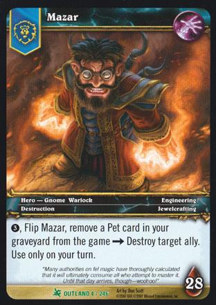 World of Warcraft TCG | Mazar - Fires of Outland 4/246 | The Nerd Merchant