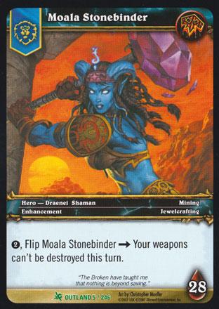 World of Warcraft TCG | Moala Stonebinder - Fires of Outland 5/246 | The Nerd Merchant