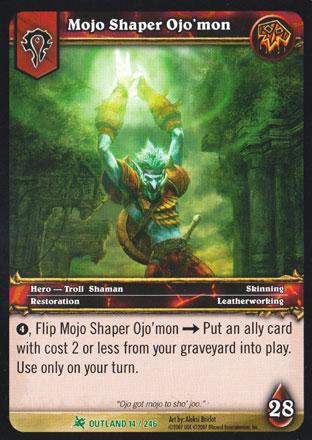 World of Warcraft TCG | Mojo Shaper Ojo'mon - Fires of Outland 14/246 | The Nerd Merchant
