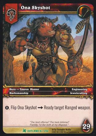 World of Warcraft TCG | Ona Skyshot - Fires of Outland 16/246 | The Nerd Merchant