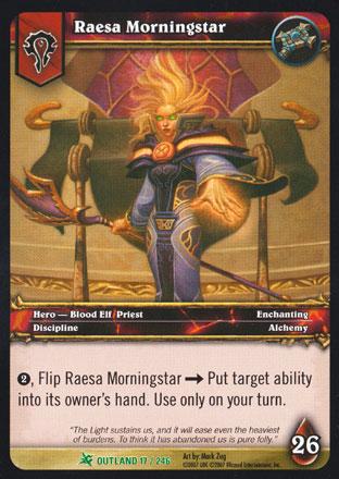 World of Warcraft TCG | Raesa Morningstar - Fires of Outland 17/246 | The Nerd Merchant