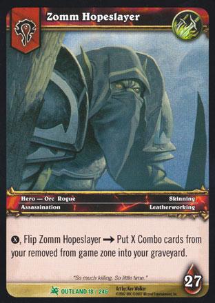 World of Warcraft TCG | Zomm Hopeslayer - Fires of Outland 18/246 | The Nerd Merchant