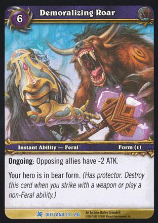 World of Warcraft TCG | Demoralizing Roar - Fires of Outland 20/246 | The Nerd Merchant