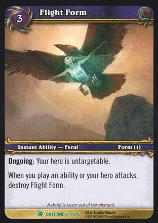 World of Warcraft TCG | Flight Form - Fires of Outland 21/246 | The Nerd Merchant