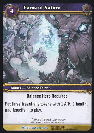 World of Warcraft TCG | Force of Nature - Fires of Outland 22/246 | The Nerd Merchant
