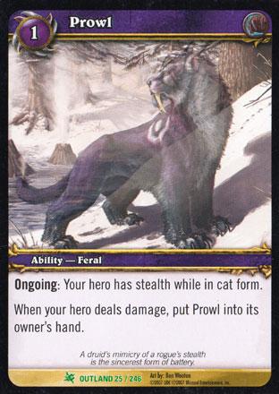 World of Warcraft TCG | Prowl - Fires of Outland 25/246 | The Nerd Merchant