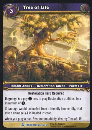 World of Warcraft TCG | Tree of Life - Fires of Outland 26/246 | The Nerd Merchant